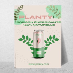 Planty affiche publicitaire - Julie André Créations Web