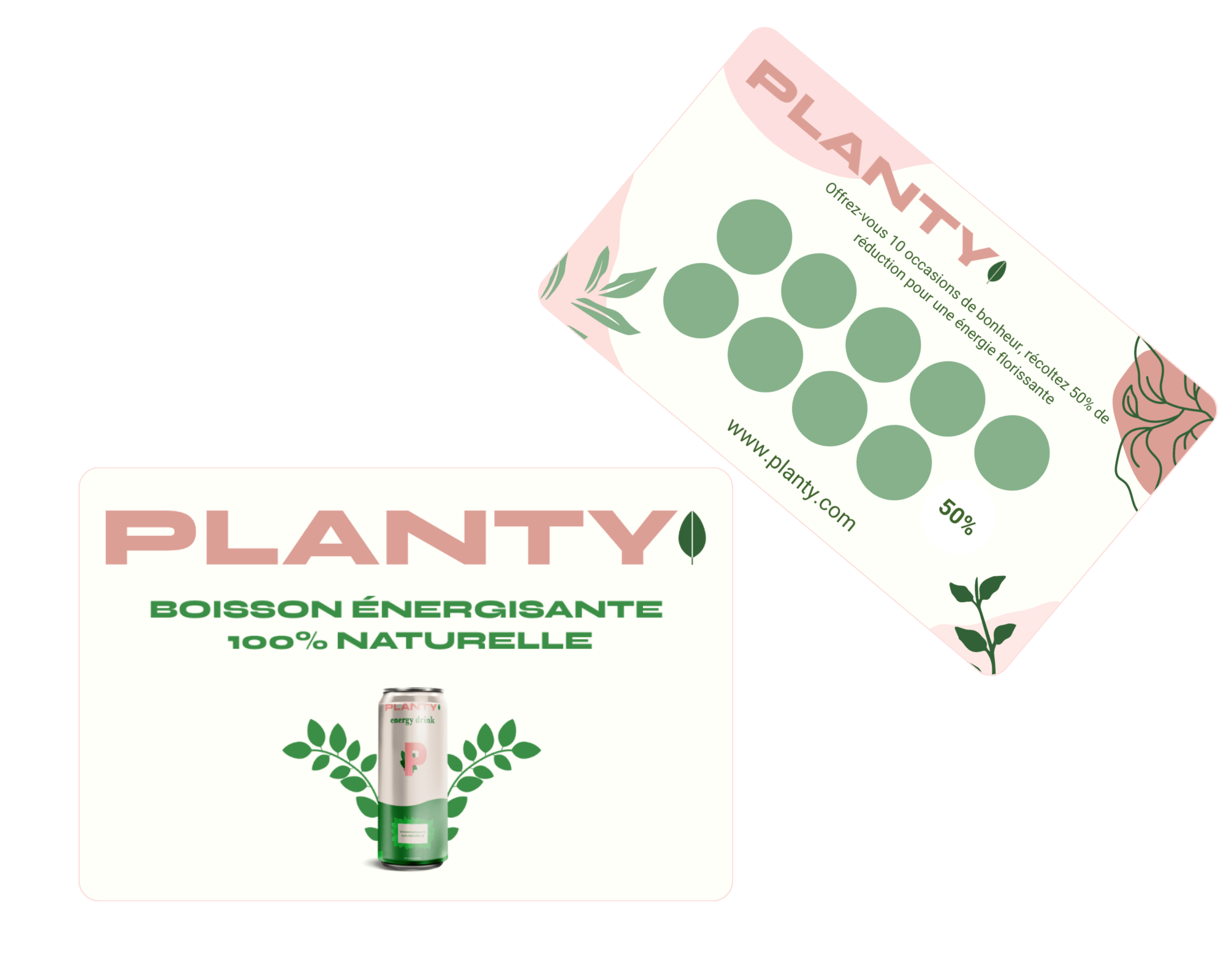 Carte de fidélité Planty - Julie André Créations web