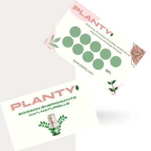 Carte de fidélité Planty - Julie André Créations web